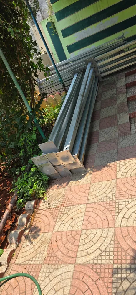 Galvanised mounting structure staged