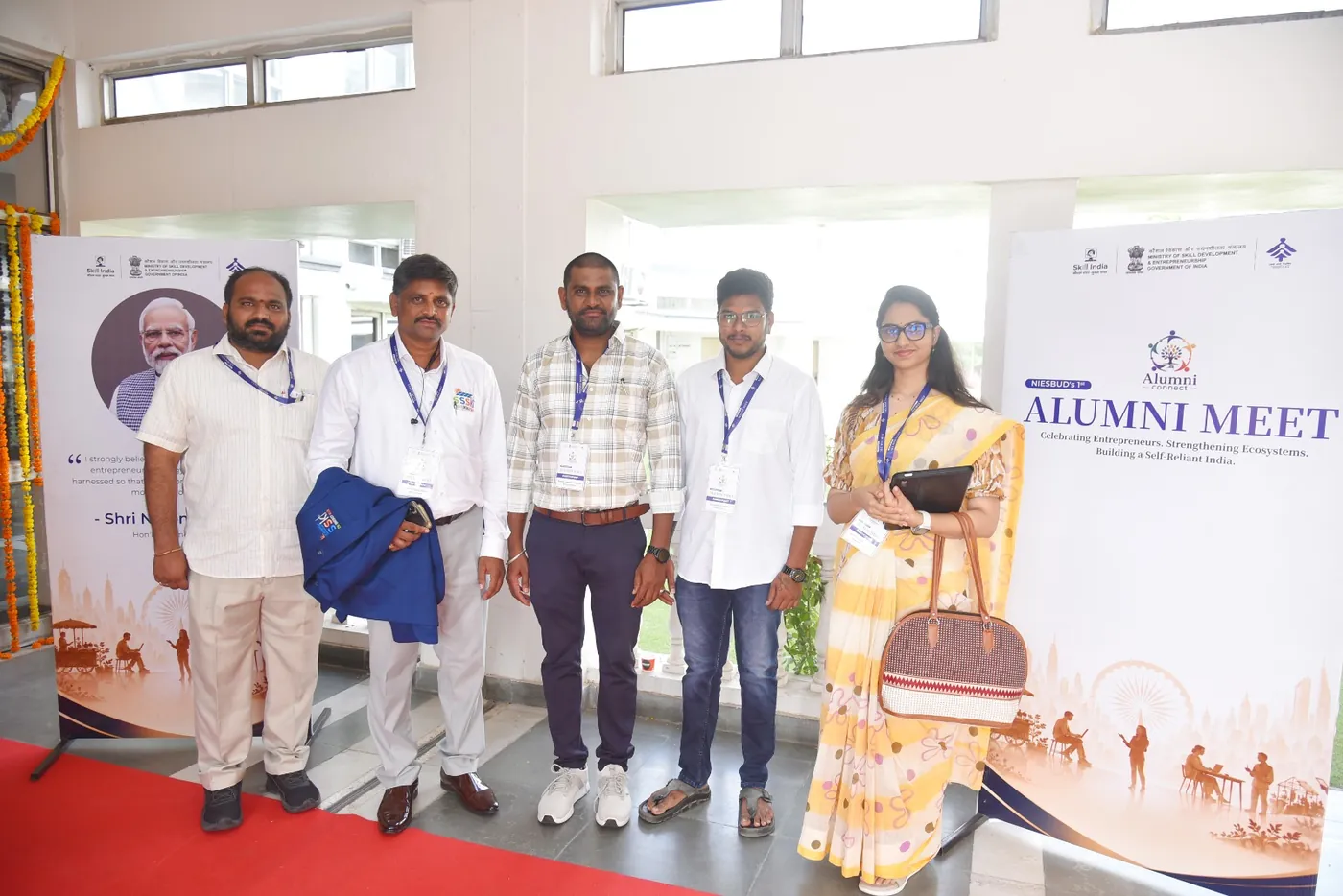With fellow entrepreneurs at the meet